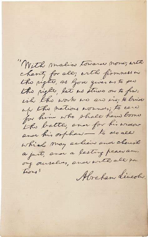 with malice toward none quote|second inaugural address.